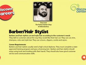 hair stylist-barber text